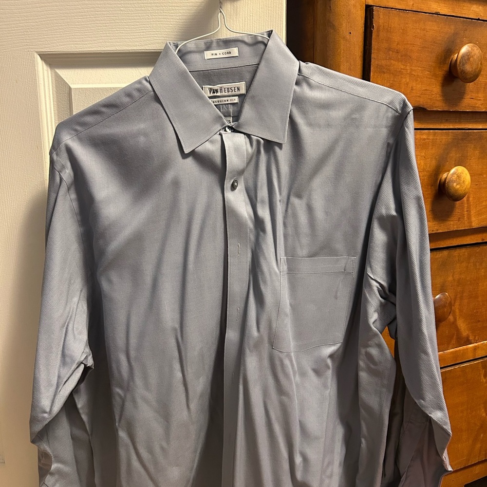 Van Heusen Men's Grey Dress Shirt